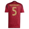Jalkapallo Pelipaidat/Peliasut Belgia Vertonghen 5 Kotipelipaita Euro 2024